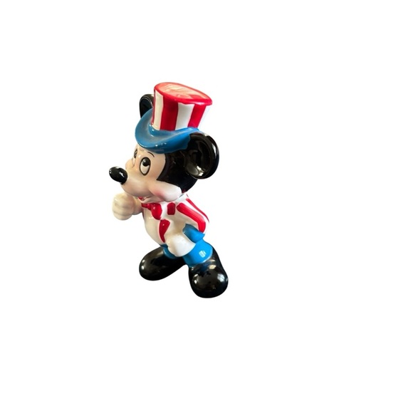 Vintage Disney Japan Mickey Mouse Carnival Ringleader Figurine Uncle Sam 4 inch - Picture 2 of 6